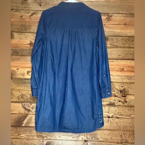 Old Navy Denim long sleeve shirt dress Size Medium - Picture 3 of 4